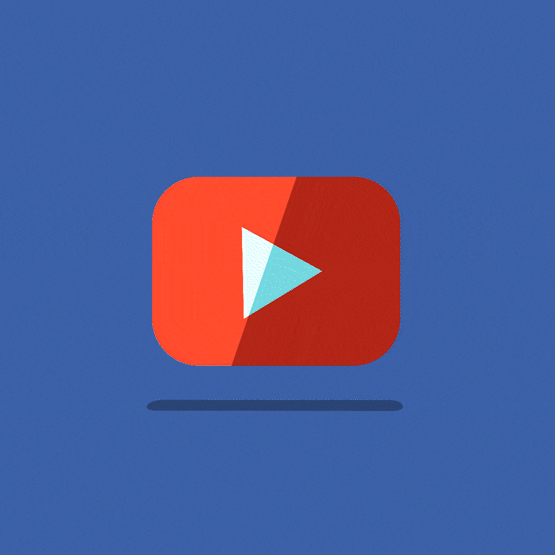 Logo youtube animé